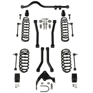 Jeep JKU 4 Door 3 Inch Lift Suspension System w/ 4 Sport Flexarms and Track Bar No Shocks 07-18 Wrangler JKU TeraFlex