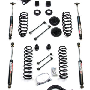 Kit de réhausse +3' Stage 1 Avec barre Panhard et amortisseurs pour Jeep Wrangler JK 4 portes.