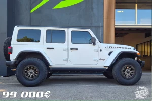 Jeep Wrangler 392 V8 6.4L Matte White — 470 ch, pneus 37″, treuil WARN